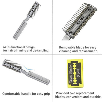 2 Sided Razor Clipper Comb Pet Hair Trimmer Grooming Cutter Dogs Cats Puppy V528-GROOMINGTOOL-68519