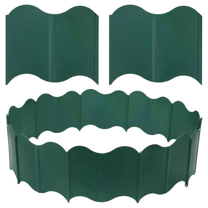 20PCS Garden Edging Fence Decorative Plastic Lawn Border Panels Landscaping - Black V528-GUARDRAIL-BLACK-122164
