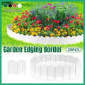20PCS Garden Edging Fence Decorative Plastic Lawn Border Panels Landscaping - Green V528-GUARDRAIL-GREEN-877537
