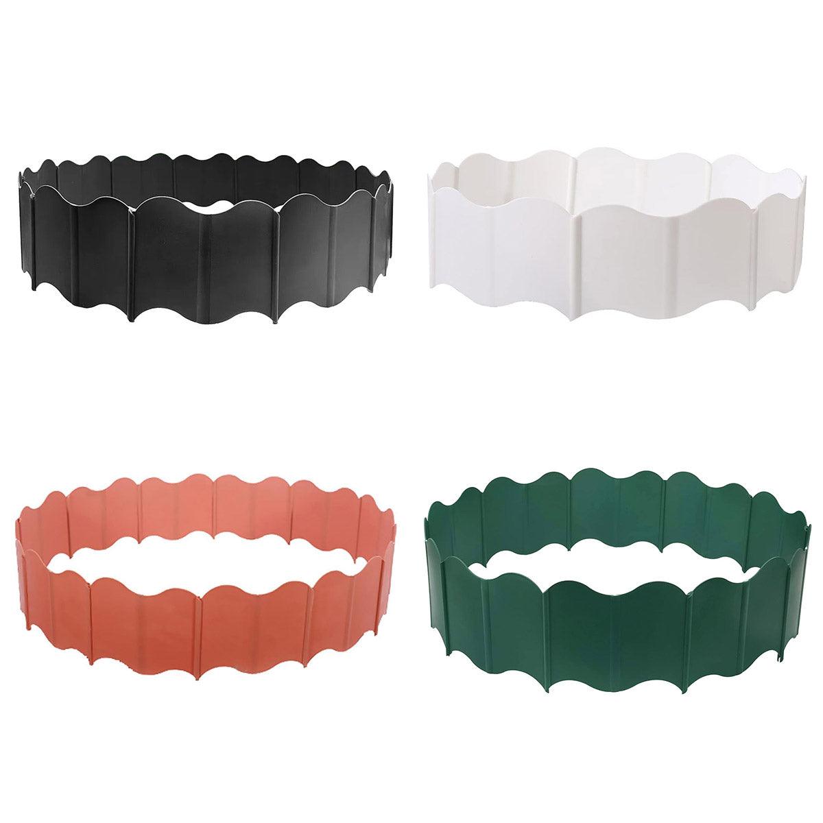 20PCS Garden Edging Fence Decorative Plastic Lawn Border Panels Landscaping - Green V528-GUARDRAIL-GREEN-877537