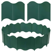 20PCS Garden Edging Fence Decorative Plastic Lawn Border Panels Landscaping - Green V528-GUARDRAIL-GREEN-877537