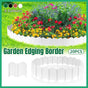 20PCS Garden Edging Fence Decorative Plastic Lawn Border Panels Landscaping - White V528-GUARDRAIL-WHITE-278257