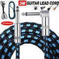 3M Guitar Amp Cable 6.35mm Mono Jack to Jack Lead for Electric Instruments - 3M Black Cable V528-GUITARAMPCABLE-BLACK-1PC-165835