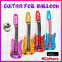 Guitar Foil Balloon Air Fill Rock and Roll Music Party Wedding Birthday Decoration - Rose Red V528-GUITARBALLOON-PINK-955477