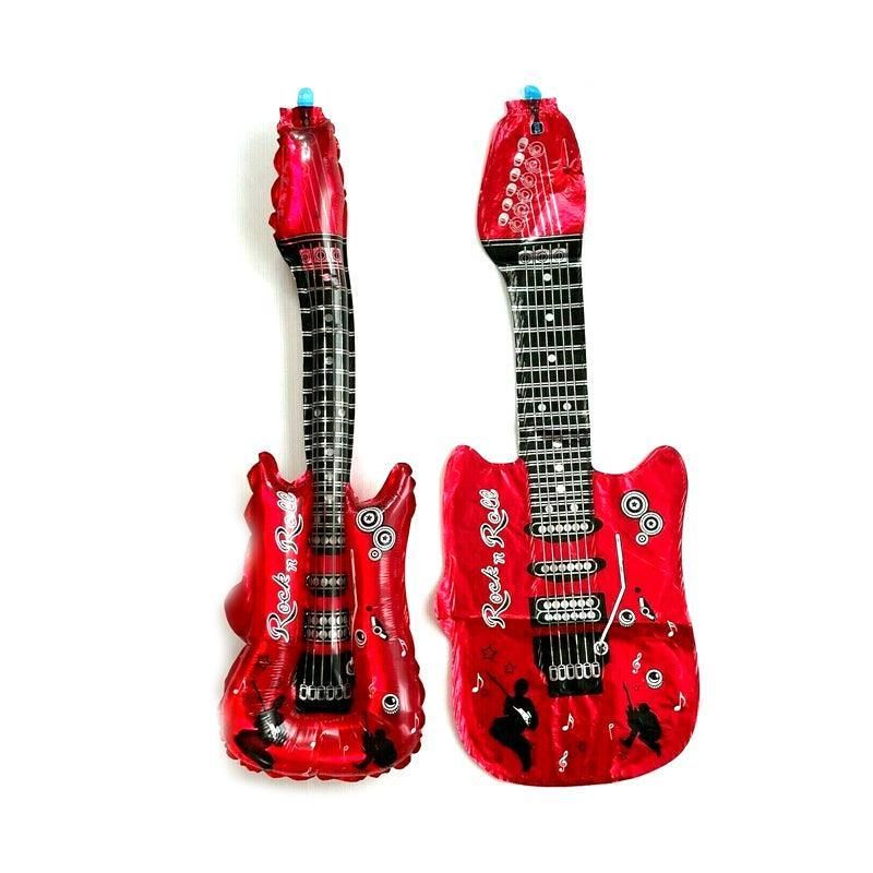 Guitar Foil Balloon Air Fill Rock and Roll Music Party Wedding Birthday Decoration - Red V528-GUITARBALLOON-RED-918965