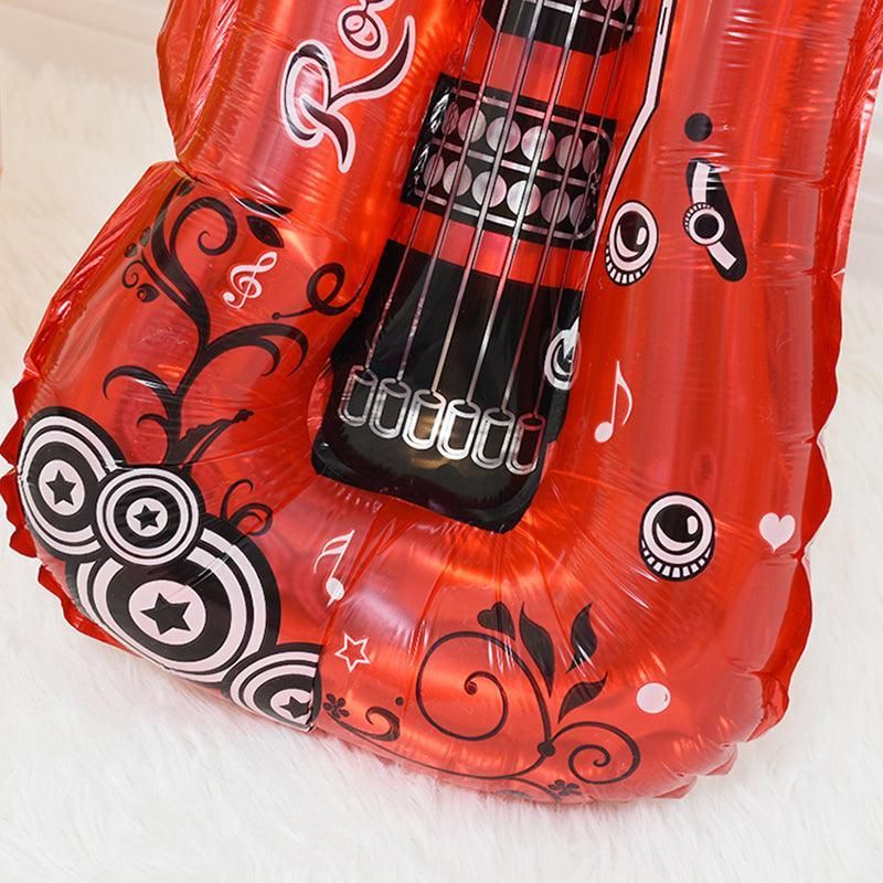 Guitar Foil Balloon Air Fill Rock and Roll Music Party Wedding Birthday Decoration - Red V528-GUITARBALLOON-RED-918965