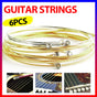 Acoustic Music Guitar Strings Steel Premium Light Universal 6 pcs Sent Free Pick V528-GUITARSTRINGS-6PCS-789448