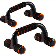 H Shaped Push Up Bars Home Fitness Equipment for Chest Arm Shoulder Training - Orange V528-H-ORANGE-648355