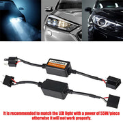 2PCS H4 CANBUS LED Headlight Decoder Anti Flicker Error Canceller Load Resistor V528-H4CANBUSDECODER-2PCS-284269