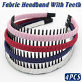 4pcs Headband with Teeth Non Slip Hairband for Women Hair Accessories Holder V528-HAIR-BAND-4PCS-728450