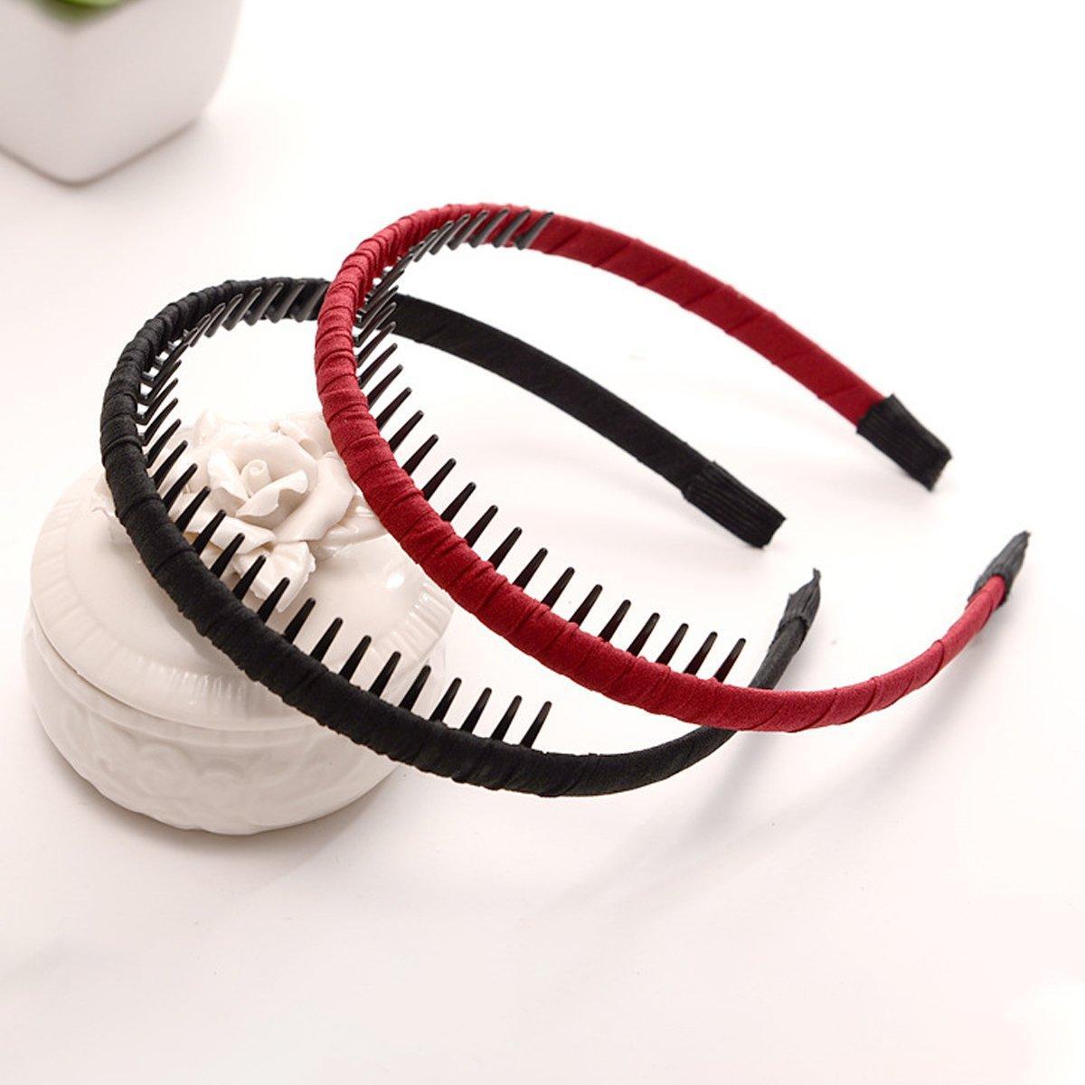 4pcs Headband with Teeth Non Slip Hairband for Women Hair Accessories Holder V528-HAIR-BAND-4PCS-728450