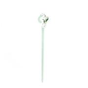 Chinese Style Wind Flower Snow Hairpin Green Hanfu Headdress Women Girls V528-HAIR-CLASP-FHX-617570