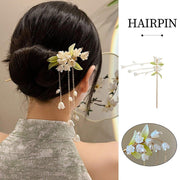 Chinese Style Lily of the Valley Fringe Hairpin Hanfu Headdress Accessories V528-HAIR-CLASP-LLH-436603