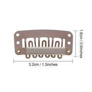 30pcs Wig Snap Clips for Hair Extension Weft 32mm All Colors Hair Styling - Brown V528-HAIR-CLIP-BROWN-30PCS-713707