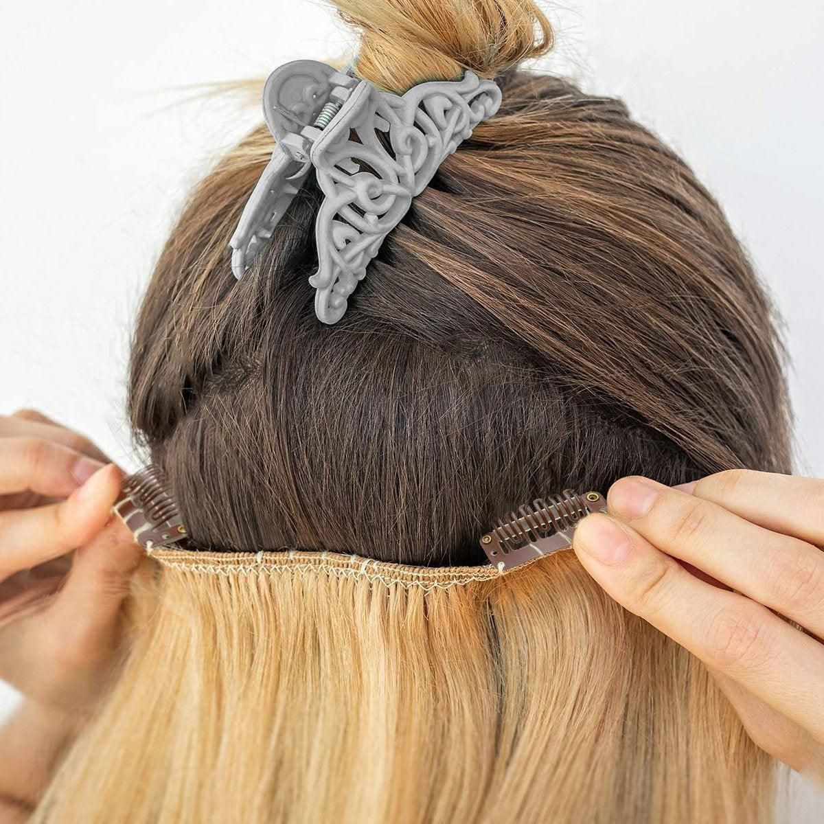 30pcs Wig Snap Clips for Hair Extension Weft 32mm All Colors Hair Styling - Brown V528-HAIR-CLIP-BROWN-30PCS-713707