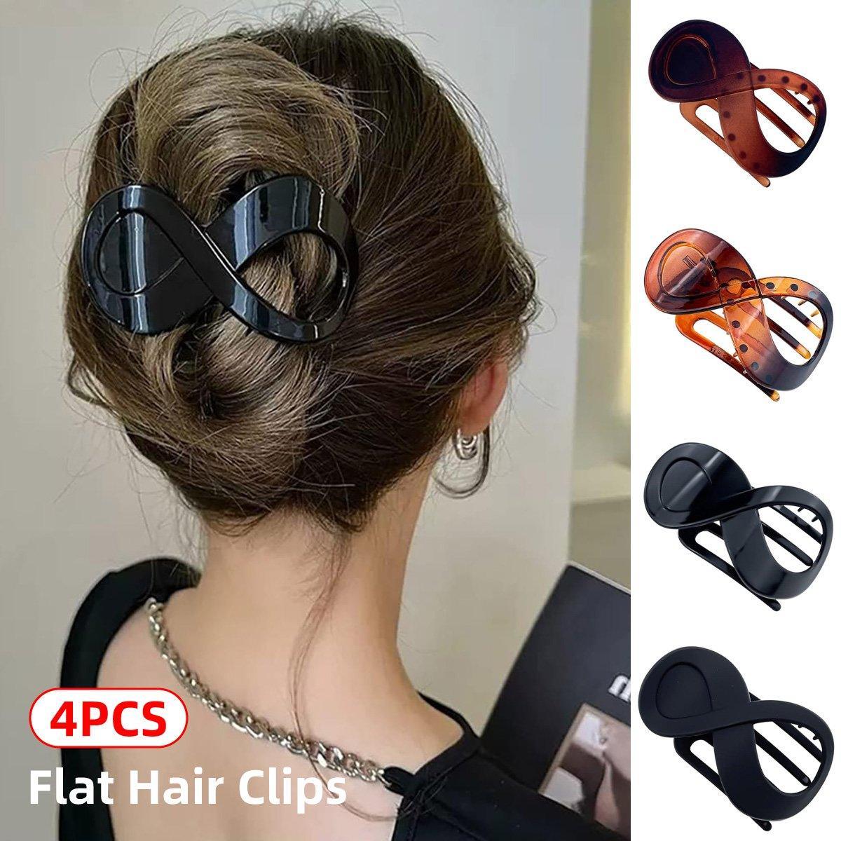 4PCS Hair Clip Set Duckbill Clips Cute Hair Accessories for Bangs and Styling V528-HAIR-CLIP-SET-3-524156