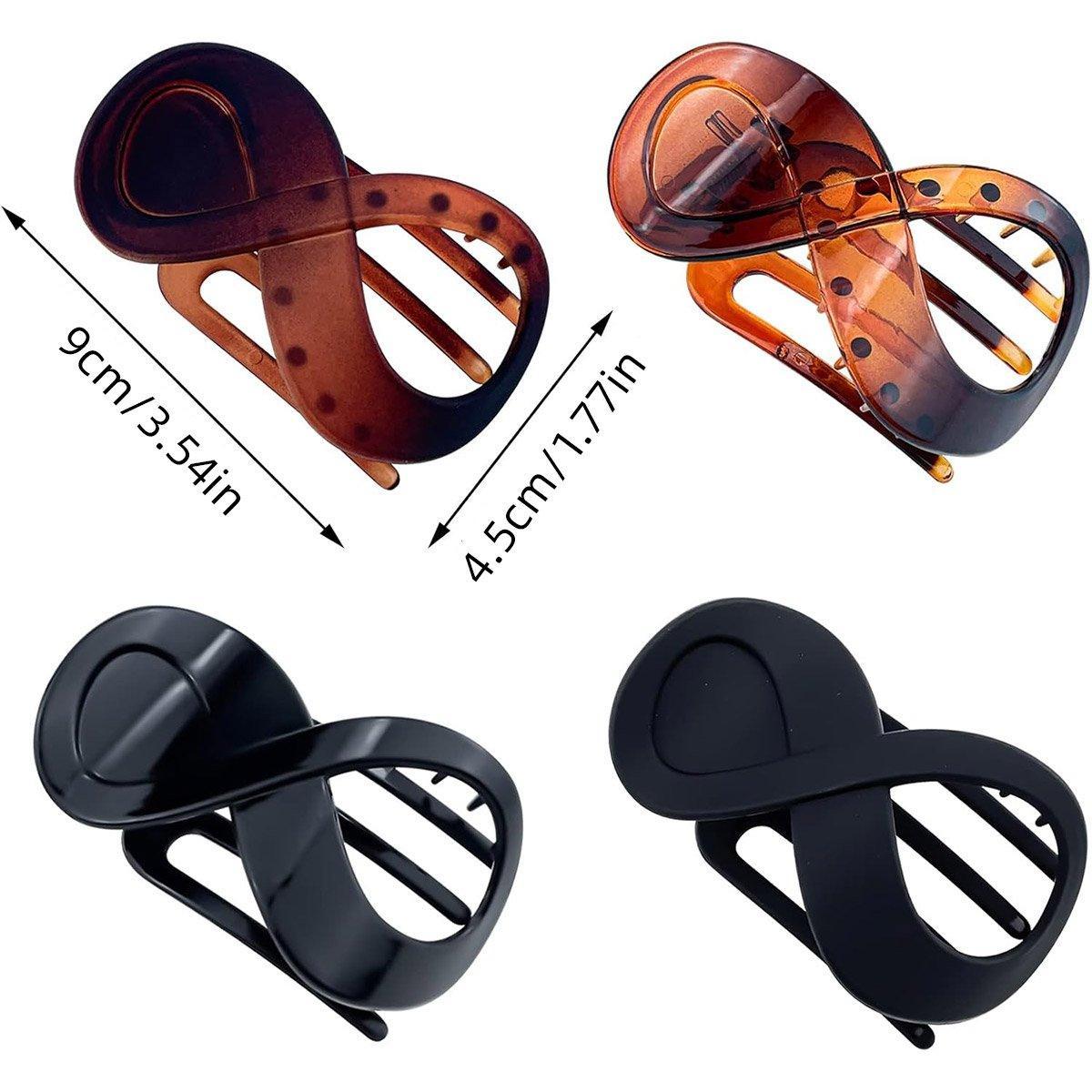 4PCS Hair Clip Set Duckbill Clips Cute Hair Accessories for Bangs and Styling V528-HAIR-CLIP-SET-3-524156