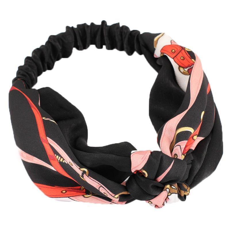 Women Lady Boho Bohemian Cross hair head headband band Scarf Wrap Bandana AU - Blue V528-HAIRBAND-BLUE-870099