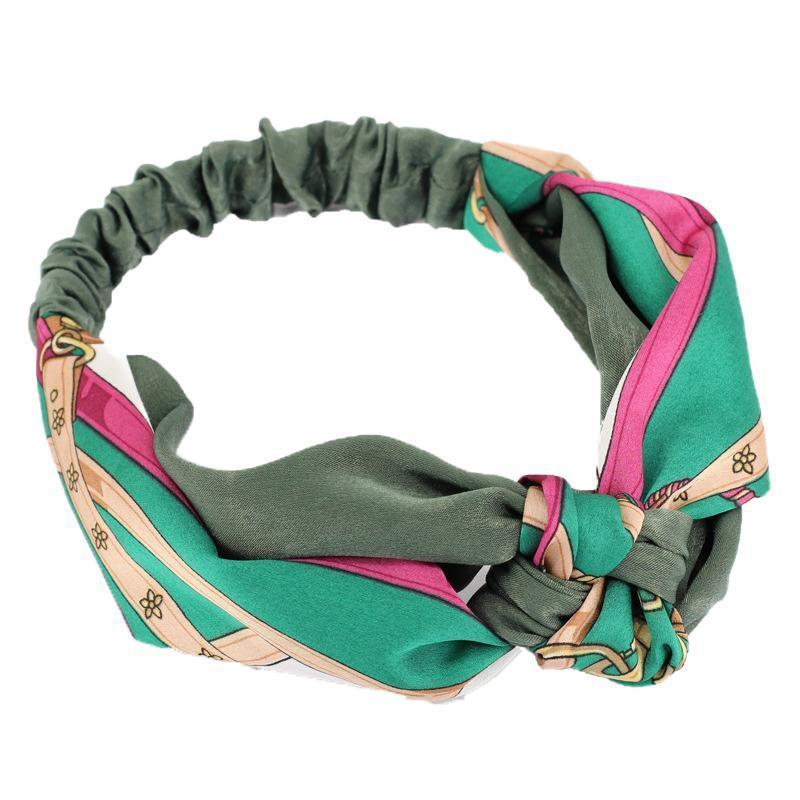 Women Lady Boho Bohemian Cross hair head headband band Scarf Wrap Bandana AU - Blue V528-HAIRBAND-BLUE-870099