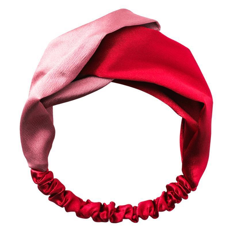 Women Chiffon Floral Print Headband Fashion Bohemian Elastic Cross Hair Bands - D-Brown V528-HAIRBAND-D-BROWN-386799