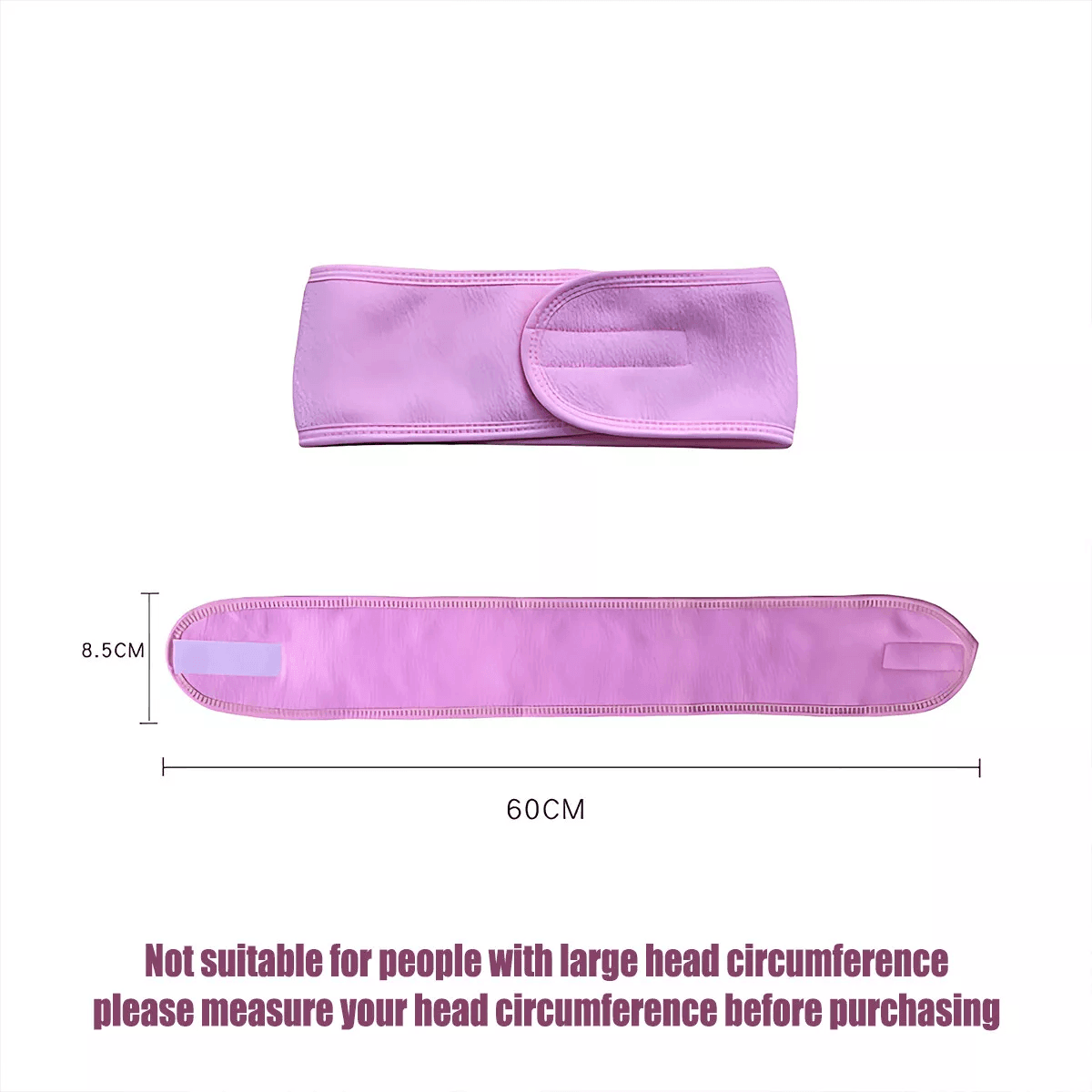8-Colours Wrap Head Band Hairband Hair Band Adjustable Facial Make Up Face Wash Au - Rose Red V528-HAIRBAND-ROSERED-849258