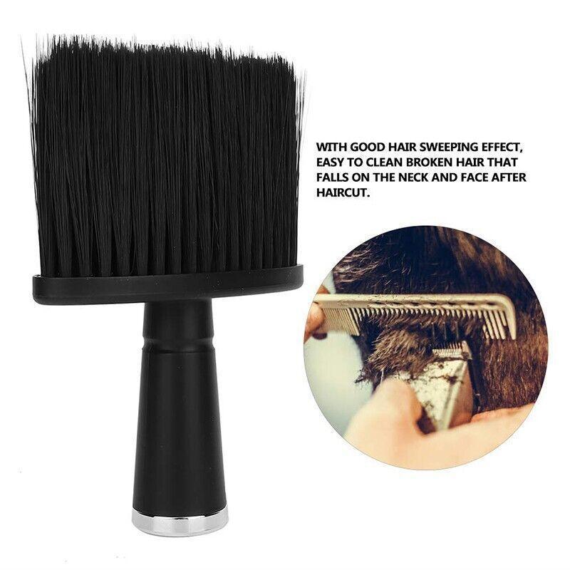 Neck Face Duster Salon Barber Shaving Brush Clean Hairdressing Accessories V528-HAIRBRUSH-BLACK-89965