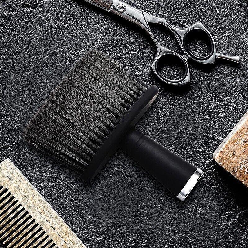 Neck Face Duster Salon Barber Shaving Brush Clean Hairdressing Accessories V528-HAIRBRUSH-BLACK-89965