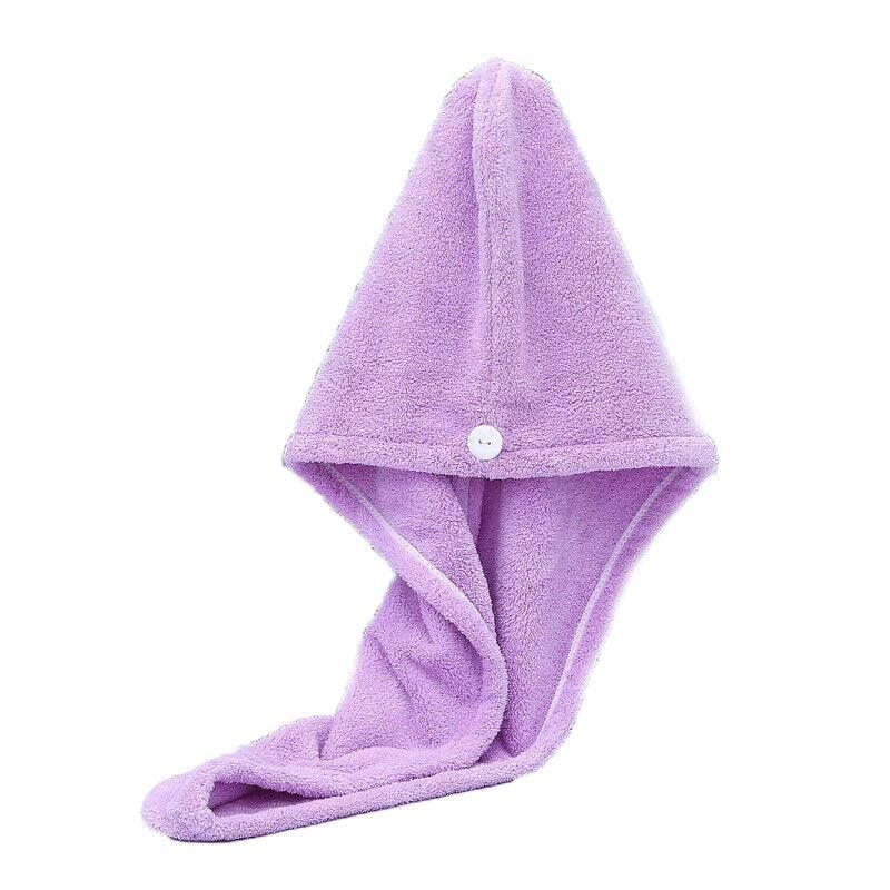 Fast Dry Hair Cap Wrap Towel Quick Drying Turban Bath Head Magic Wrap Hat Spa Au - Pink V528-HAIRCAP-PINK-204287