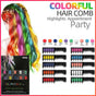 10 Colours Hair Chalk Comb Kit Temporary Hair Dye for Parties and Creative Play V528-HAIRCHALKCOMB-10COLORS-896364