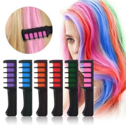 10 Colours Hair Chalk Comb Kit Temporary Hair Dye for Parties and Creative Play V528-HAIRCHALKCOMB-10COLORS-896364
