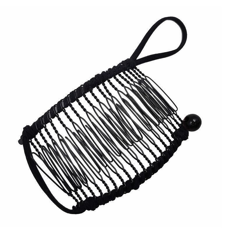 Vintage Banana Hair Clip Christmas Hair Claw Accessory Stretchable Banana Comb - 20 Teeth V528-HAIRCLIP-20TEETH-269495