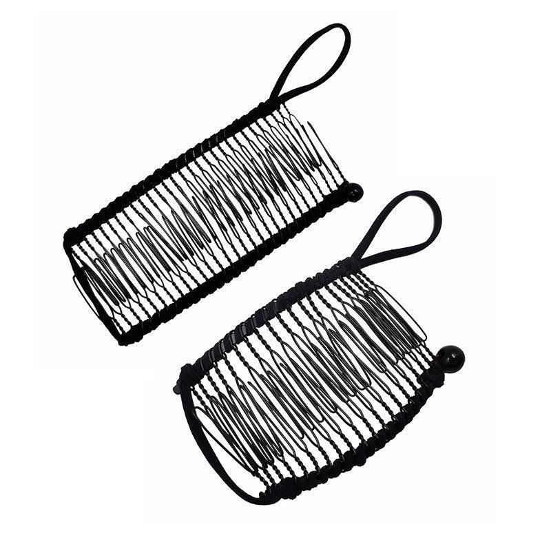 Vintage Banana Hair Clip Christmas Hair Claw Accessory Stretchable Banana Comb - 20 Teeth V528-HAIRCLIP-20TEETH-269495