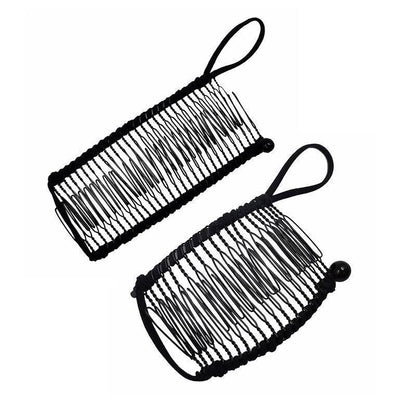 Vintage Banana Hair Clip Christmas Hair Claw Accessory Stretchable Banana Comb - 20 Teeth V528-HAIRCLIP-20TEETH-269495