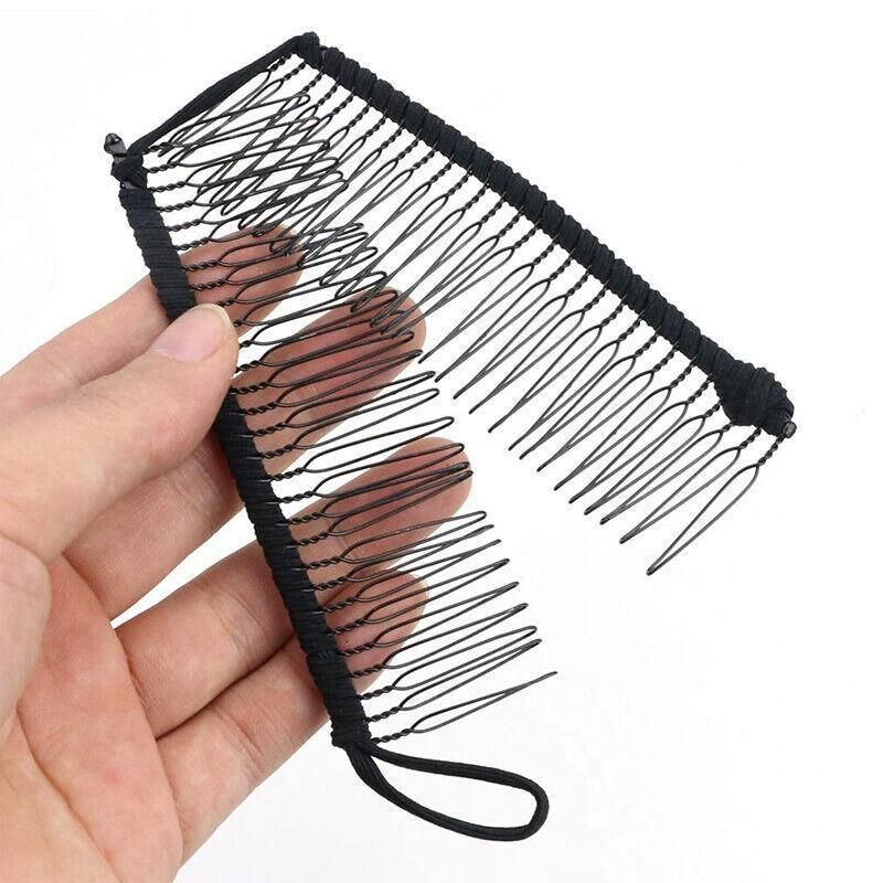 Vintage Banana Hair Clip Christmas Hair Claw Accessory Stretchable Banana Comb - 20 Teeth V528-HAIRCLIP-20TEETH-269495