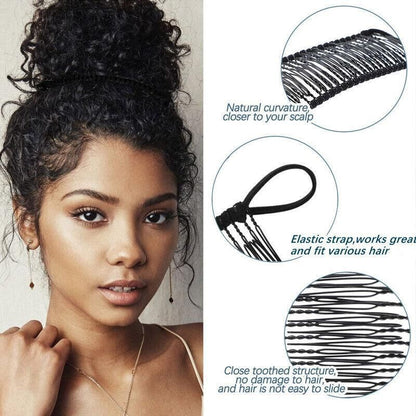 Vintage Banana Hair Clip Christmas Hair Claw Accessory Stretchable Banana Comb - 20 Teeth V528-HAIRCLIP-20TEETH-269495