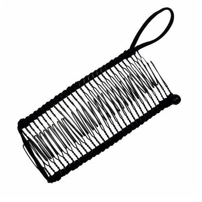 Vintage Banana Hair Clip Christmas Hair Claw Accessory Stretchable Banana Comb - 30 Teeth V528-HAIRCLIP-30TEETH-612967