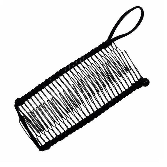 Vintage Banana Hair Clip Christmas Hair Claw Accessory Stretchable Banana Comb - 30 Teeth V528-HAIRCLIP-30TEETH-612967