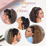 Vintage Banana Hair Clip Christmas Hair Claw Accessory Stretchable Banana Comb - 30 Teeth V528-HAIRCLIP-30TEETH-612967