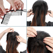 Vintage Banana Hair Clip Christmas Hair Claw Accessory Stretchable Banana Comb - 30 Teeth V528-HAIRCLIP-30TEETH-612967