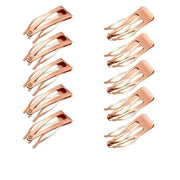 UP 30X Double-grip Hair Clips Metal Snap Barrettes Hair Styling Tool Women Girls - Black(10PCS) V528-HAIRCLIPS-BLACK-10PCS-968858