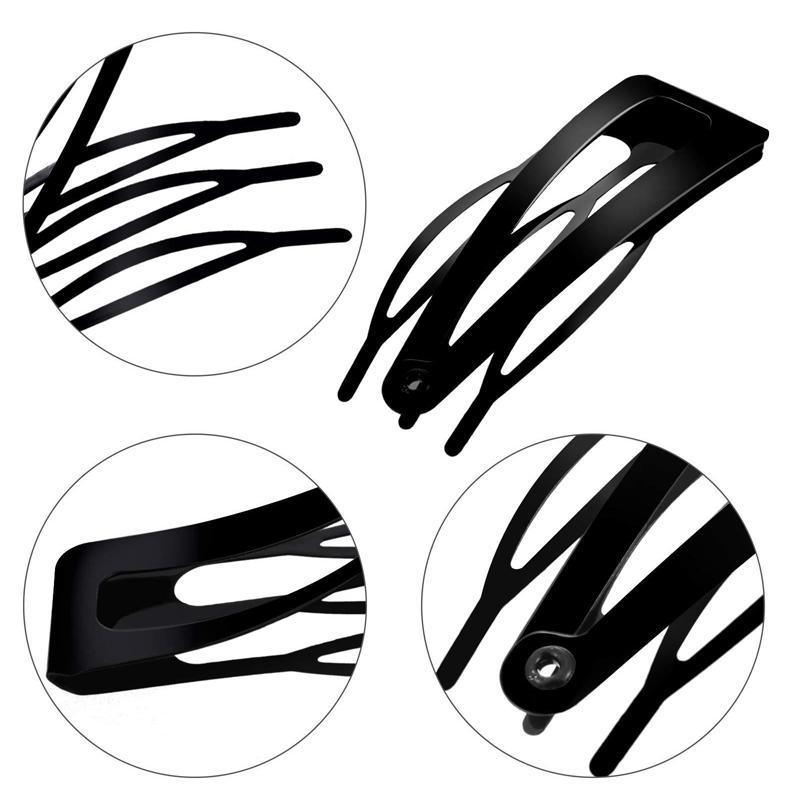 UP 30X Double-grip Hair Clips Metal Snap Barrettes Hair Styling Tool Women Girls - Gold(10PCS) V528-HAIRCLIPS-GOLD-10PCS-846743