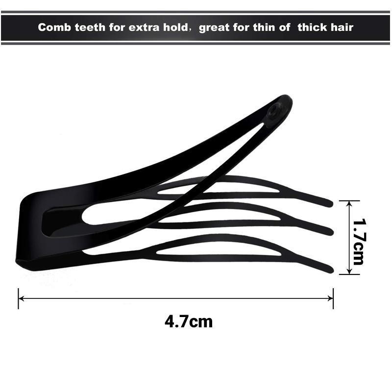 UP 30X Double-grip Hair Clips Metal Snap Barrettes Hair Styling Tool Women Girls - Gold(10PCS) V528-HAIRCLIPS-GOLD-10PCS-846743