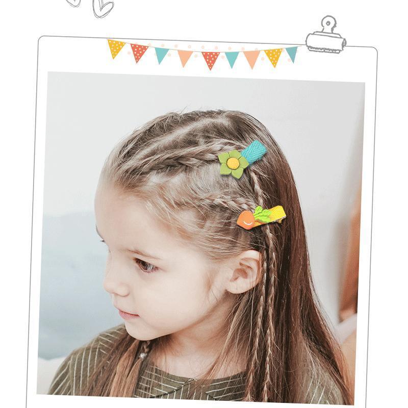 26Pcs Hair Clips Set Snap Bows and Hairpins for Styling and Everyday Use - Heart ( Without Bottle) V528-HAIRCLIPS-HEART-26PCS-538498