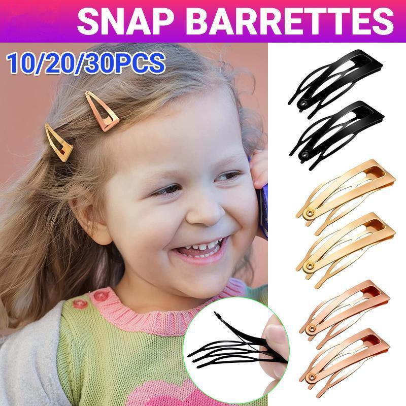 UP 30X Double-grip Hair Clips Metal Snap Barrettes Hair Styling Tool Women Girls - Rose Gold(10PCS) V528-HAIRCLIPS-ROSEGOLD-10PCS-65298