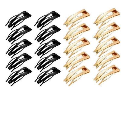UP 30X Double-grip Hair Clips Metal Snap Barrettes Hair Styling Tool Women Girls - Rose Gold(10PCS) V528-HAIRCLIPS-ROSEGOLD-10PCS-65298