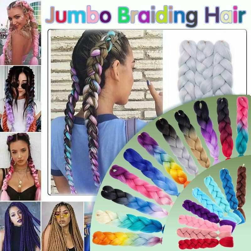 Coloured Jumbo Braiding Hair Extensions Braids Twist Hight Temperature Kanekalon - 33# V528-HAIRCOLOURSHADE-33-51179