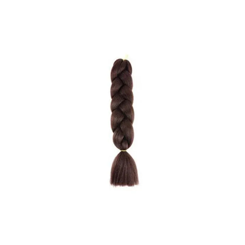 Coloured Jumbo Braiding Hair Extensions Braids Twist Hight Temperature Kanekalon - 4# V528-HAIRCOLOURSHADE-4-15425