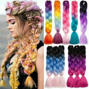 Coloured Jumbo Braiding Hair Extensions Braids Twist Hight Temperature Kanekalon - B1 V528-HAIRCOLOURSHADE-B169411