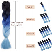 Coloured Jumbo Braiding Hair Extensions Braids Twist Hight Temperature Kanekalon - B3 V528-HAIRCOLOURSHADE-B392169