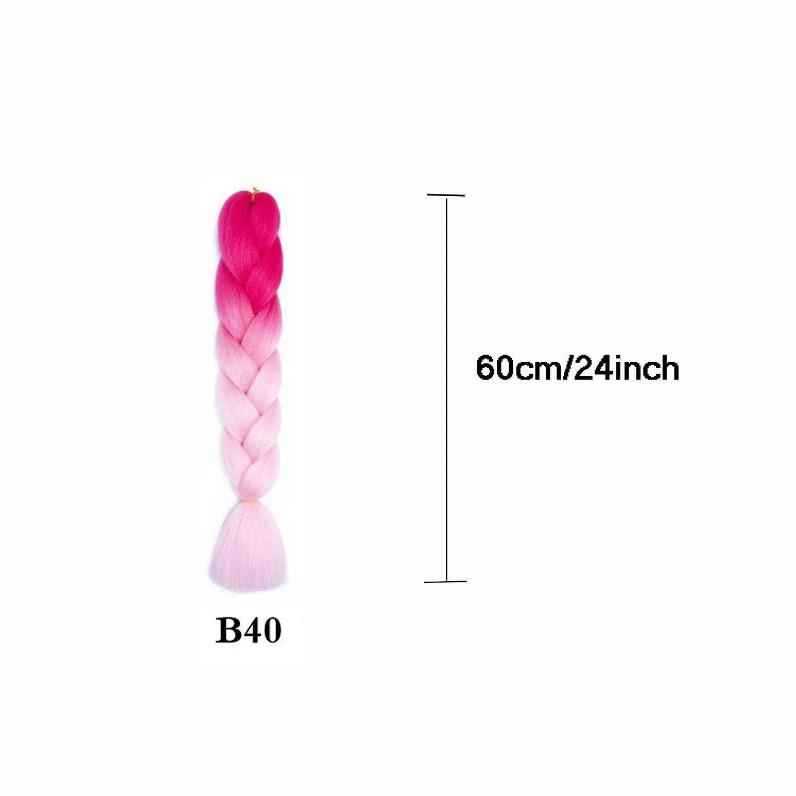 Coloured Jumbo Braiding Hair Extensions Braids Twist Hight Temperature Kanekalon - B3 V528-HAIRCOLOURSHADE-B392169